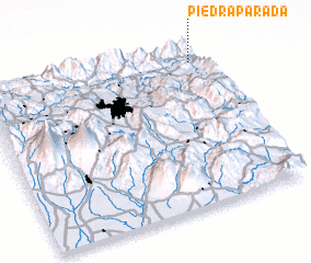 3d view of Piedra Parada