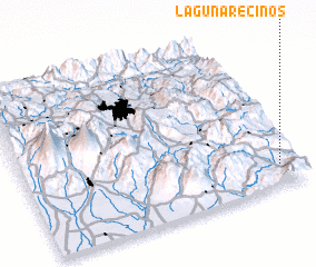 3d view of Laguna Recinos