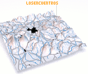 3d view of Los Encuentros