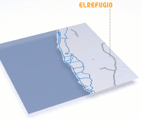 3d view of El Refugio