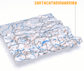 3d view of Santa Catarina Arriba