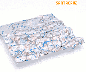 3d view of Santa Cruz