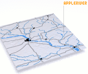 3d view of Apple River