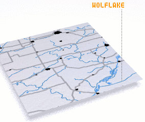 3d view of Wolf Lake