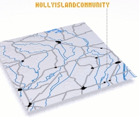 3d view of Holly Island Community