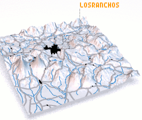 3d view of Los Ranchos