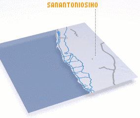 3d view of San Antonio Sihó