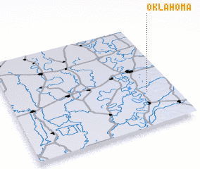 3d view of Oklahoma