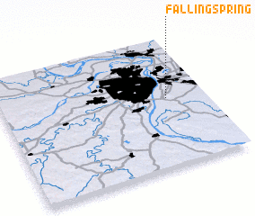 3d view of Falling Spring
