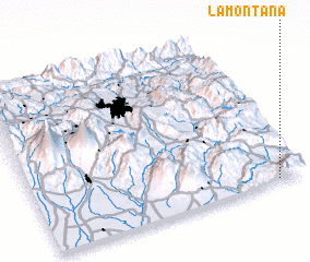 3d view of La Montaña