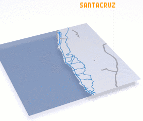 3d view of Santa Cruz
