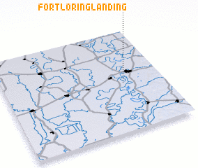 3d view of Fort Loring Landing