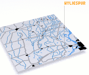 3d view of Wylie Spur