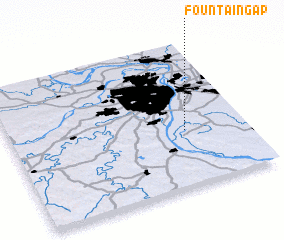 3d view of Fountain Gap