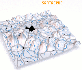 3d view of Santa Cruz