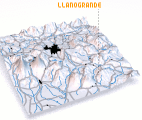3d view of Llano Grande
