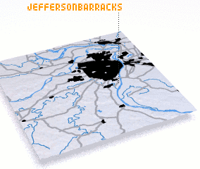 3d view of Jefferson Barracks