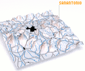 3d view of San Antonio