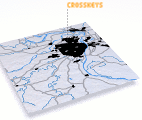 3d view of Cross Keys