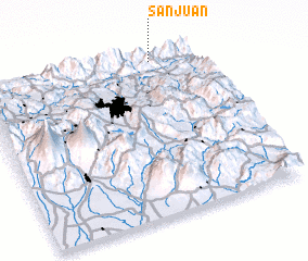 3d view of San Juan