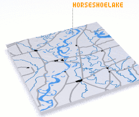 3d view of Horseshoe Lake