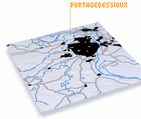 3d view of Portage Des Sioux