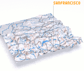 3d view of San Francisco