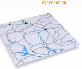 3d view of Creek Nation
