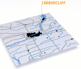 3d view of Carbon Cliff