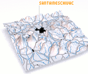 3d view of Santa Inés Chivac