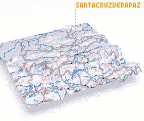 3d view of Santa Cruz Verapaz
