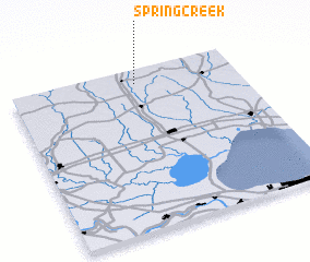 3d view of Spring Creek