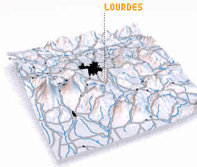 3d view of Lourdes