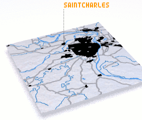 3d view of Saint Charles