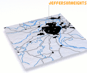 3d view of Jefferson Heights