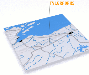 3d view of Tyler Forks