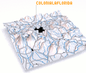 3d view of Colonia La Florida