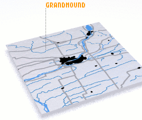 3d view of Grand Mound