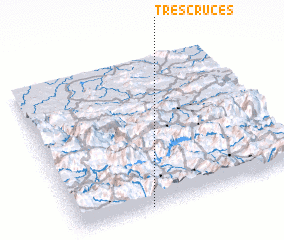 3d view of Tres Cruces