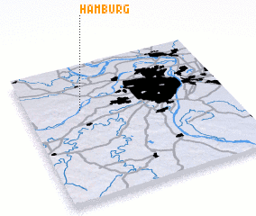 3d view of Hamburg