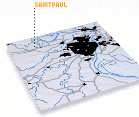 3d view of Saint Paul