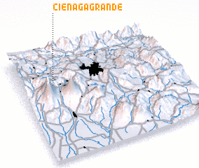 3d view of Ciénaga Grande