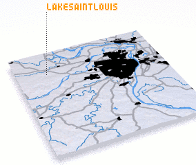 3d view of Lake Saint Louis