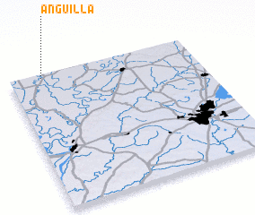 3d view of Anguilla