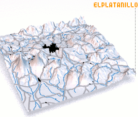 3d view of El Platanillo