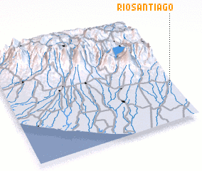 3d view of Río Santiago