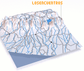 3d view of Los Encuentros