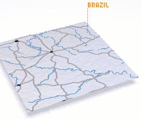 3d view of Brazil