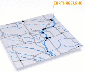 3d view of Carthage Lake