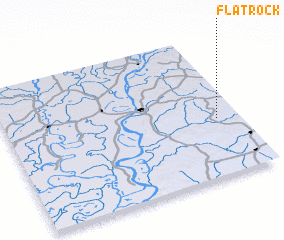 3d view of Flat Rock